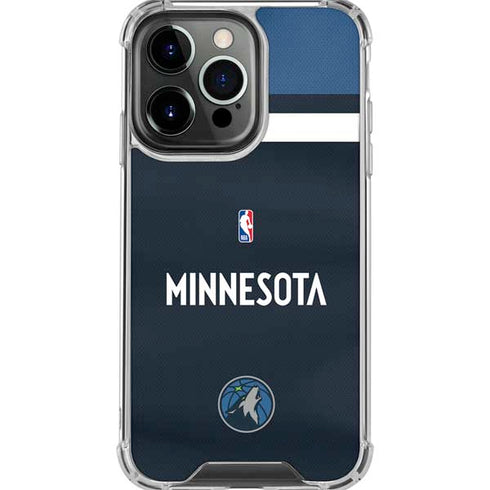 NBA Minnesota Timberwolves Jersey iPhone 16 Pro Max Clear Case